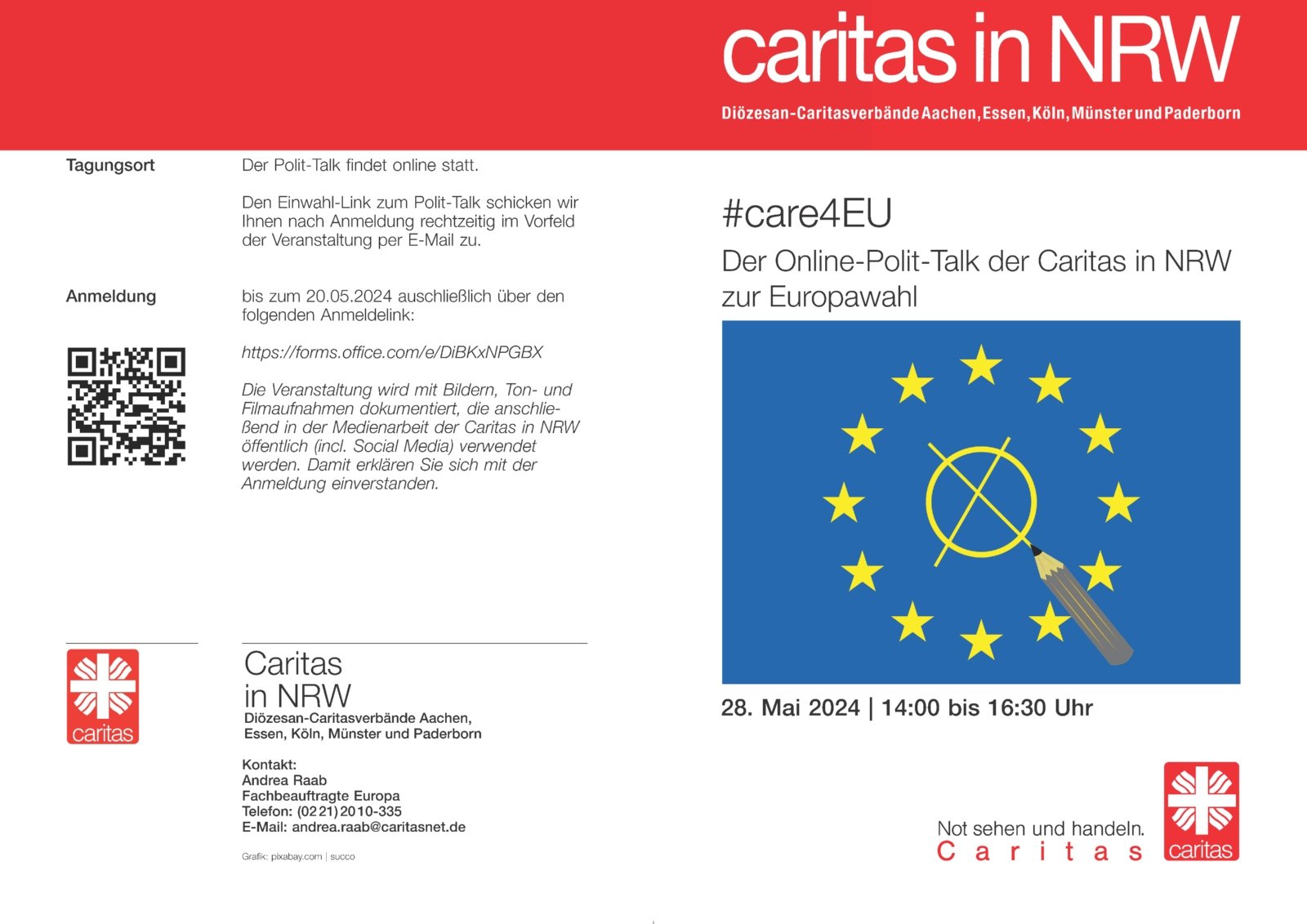 Einladung care4EU Online-Polit-Talk zur Europawahl 28.5.24