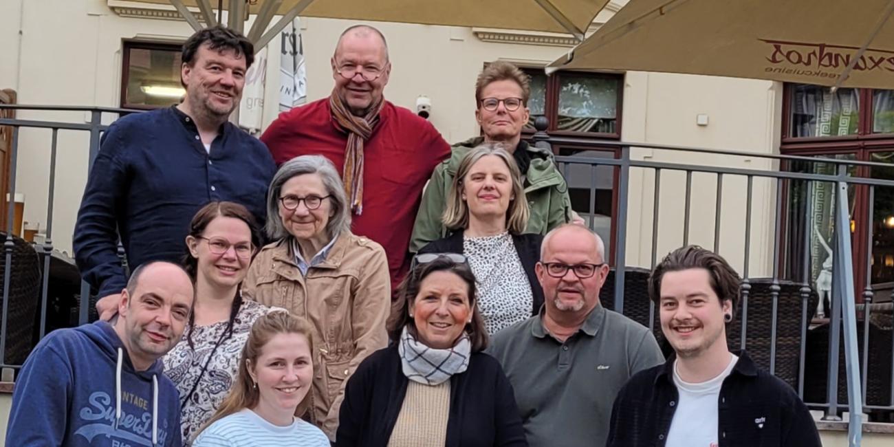 Die Teilnehmenden der Religio Exkursion zum DJHT in Leipzig