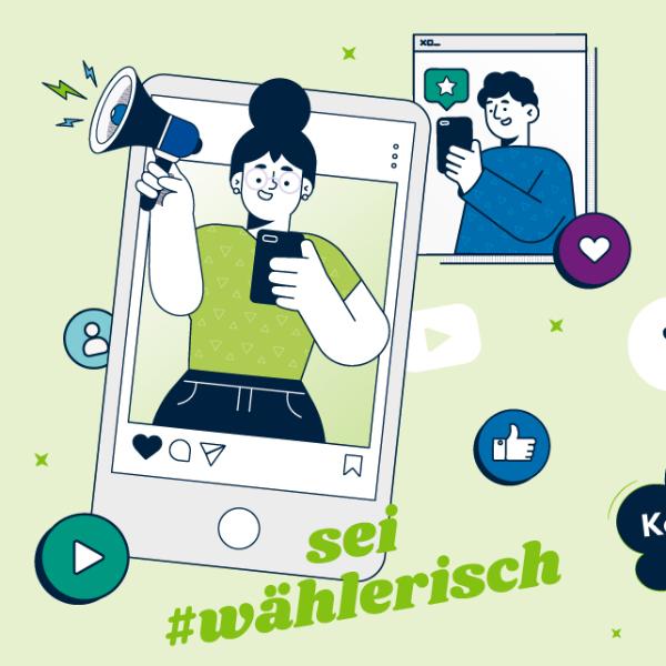 Der Webbanner zur Aktion sei wählerisch 2025