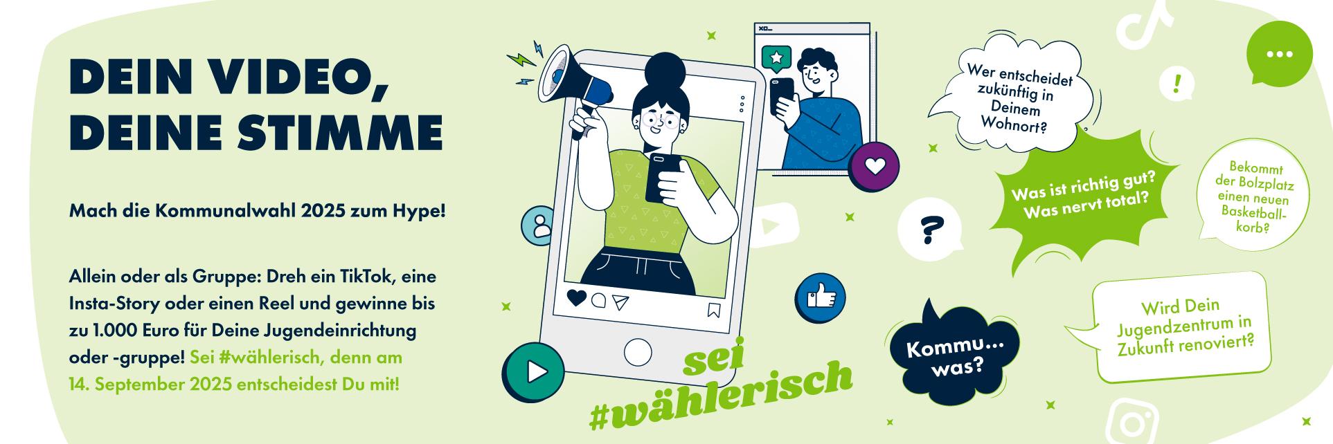 Der Webbanner zur Aktion sei wählerisch 2025