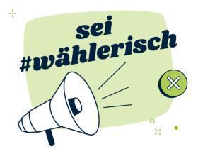 #seiwählerisch Aktion zur Landtagswahl NRW 2027