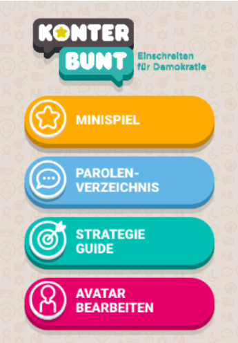 konterbunt Spiel gegen Stammtischparolen