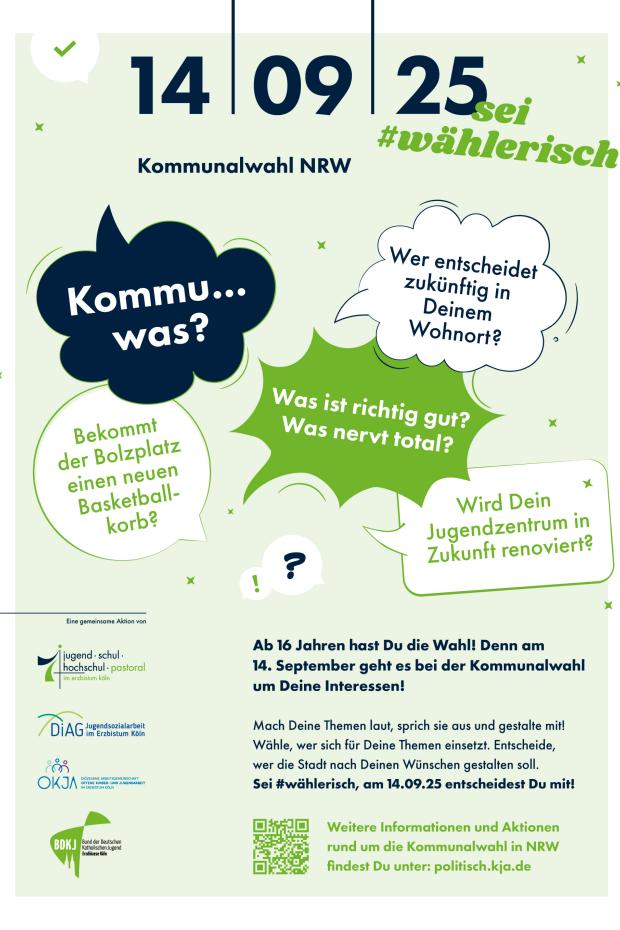Plakat zur Aktion sei wählerisch